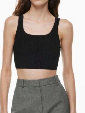 Aritzia Babaton Sculpt Knit Square Neck Tank